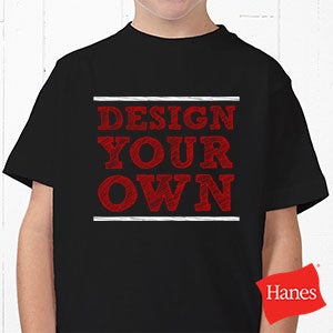 Design Your Own - Hanes® Youth T-Shirt - Black