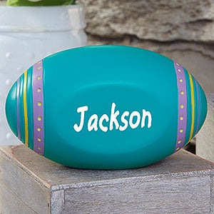 Personalized Teal Easter Egg Decorations