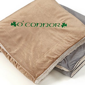 Personalized Irish Pride Sherpa Fleece Blanket - 60x72