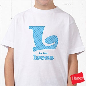 Personalized Kids T Shirts   Boys Alphabet Name