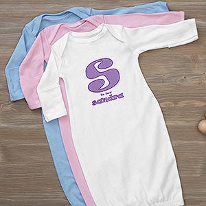 Personalized Baby Gown - Alphabet Name