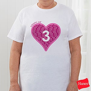 Mommy Of Personalized Hanes® T-Shirt