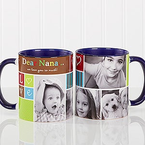 Photo Fun Personalized Coffee Mug 11 oz.- Blue