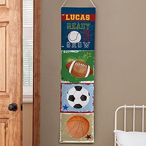 Personalized Boys Growth Chart - Sports