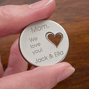 Lovely Lady Personalized Heart Pocket Token