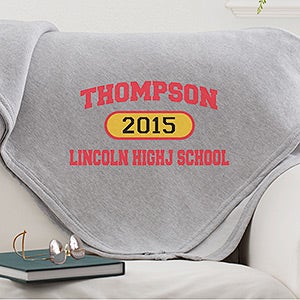 School Pride Personalized Sweatshirt Blankets