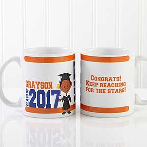 Graduation Character Personalized Coffee Mug 11 oz.- White