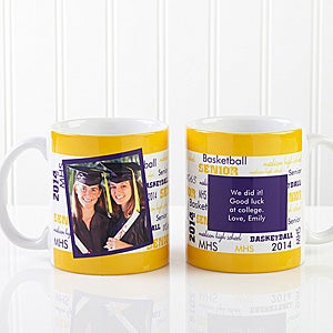 Personalized Photo Graduation Coffee Mugs   School Spirit