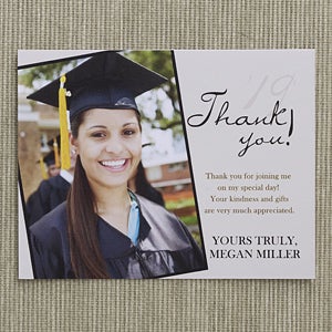 Personalized Graduation Thank You Cards - Refined Graduate - Set of 12