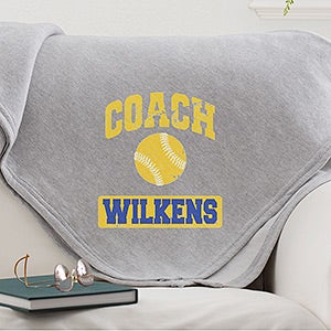 Personalized Blankets for Sports Coaches