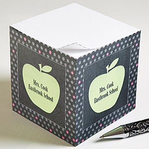 Personalized Teacher Note Pads - Teacher's Apple