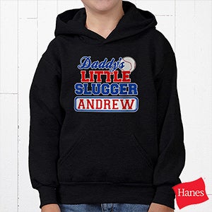 Personalized Kids Baseball Sweatshirts   Daddys Little Slugger