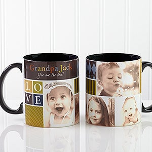 Photo Fun For Him Personalized Black Handle Mug- 11oz.