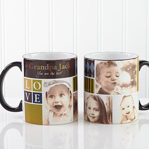 Personalized Photo Fun For Him Coffee Mugs   Four Pictures