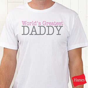 Daddy Personalized Hanes® Adult Tee