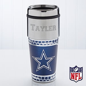 Personalized Dallas Cowboys NFL Football Travel Mug