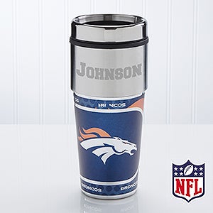 NFL Denver Broncos Personalized Travel Mug