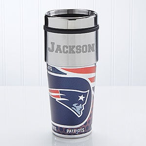 NFL Football Personalized Travel Mug - New England Patriots