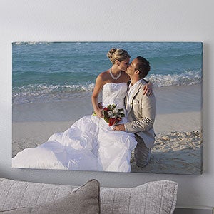 Custom Photo Canvas Print - Wedding Memories - 16 x 24