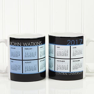 It's a Date! Personalized Calendar Coffee Mug 11oz.- White