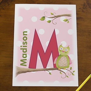 Personalized Kids Folders for Girls - Owl About You