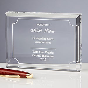 Reflections of Excellence Personalized Achievement Award