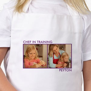 Personalized Kids Photo Apron   Two Photos   Picture Perfect