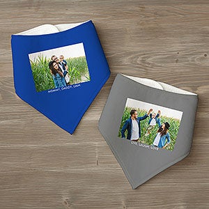 Personalized Photo Baby Bandana Bibs