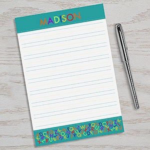 Personalized Kids Notepads - Alphabet Name