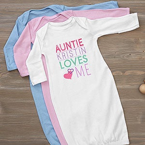 Personalized Baby Gown - Look Who Loves Me