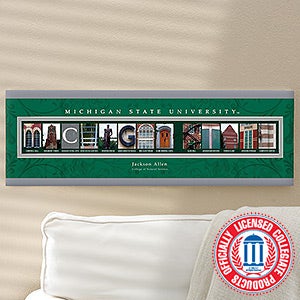 Michigan State University Personalized Campus Photo Letter Art