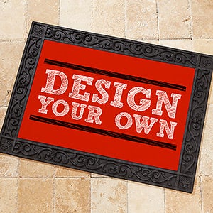 Design Your Own Custom Doormats - Red