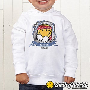 Personalized Toddler Sweatshirts   Pirate Smiley Face