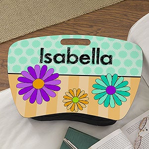 Personalized Girls Lap Desk - Flowers