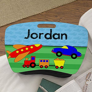 Personalized Boys Lap Desk - Planes, Trains & Cars