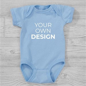 Design Your Own Personalized Baby Bodysuit - Light Blue - Infant 12 Months - Light Blue