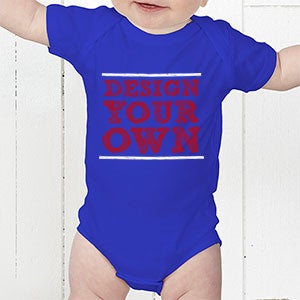 Custom Design Your Own Baby Bodysuits - Royal Blue - Infant 18 Months - Royal Blue