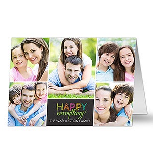 Happy Everything Photo Christmas Cards- 6 Photo