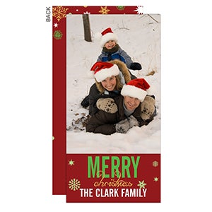 Season's Greetings Digital Photo Postcards- 1 Photo