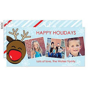 Playful Reindeer Digital Photo Postcards