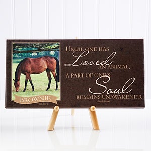 Personalized Pet Memorial Photo Canvas Print