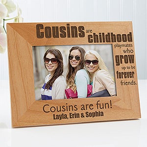 Cousin's  Personalized Picture Frame- 4 x 6