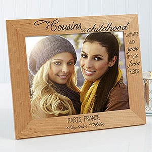 Cousin's Personalized Picture Frame- 8 x 10