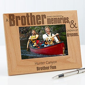 Personalized Brother Picture Frames   4x6