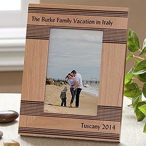 Personalized Vertical 4x6 Wood Picture Frames   Simplicity