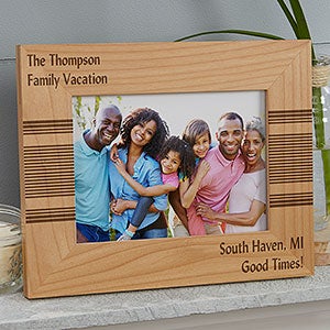 Personalized 4x6 Horizontal Wood Picture Frames - Simplicity