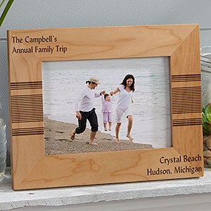 Personalized Wood Picture Frame 5x7 - Write Your Message