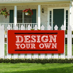 Design Your Own Custom Printed Banners - Red