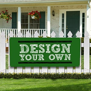 Make Your Own Custom Printed Vinyl Banners - Green