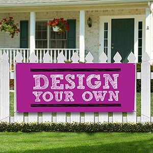 Design Your Own Custom Banners - Fuchsia